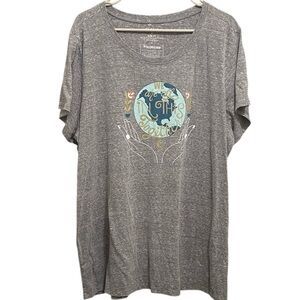 Torrid Charcoal Blue Earth Tee